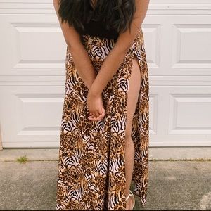 leopard print skirt from boohoo